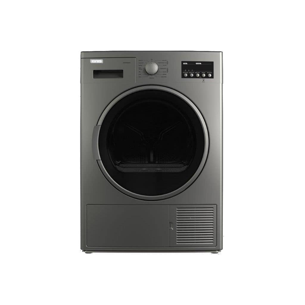 IGNIS Heat Pump Dryer A++, Safety System, 8KG, Silver