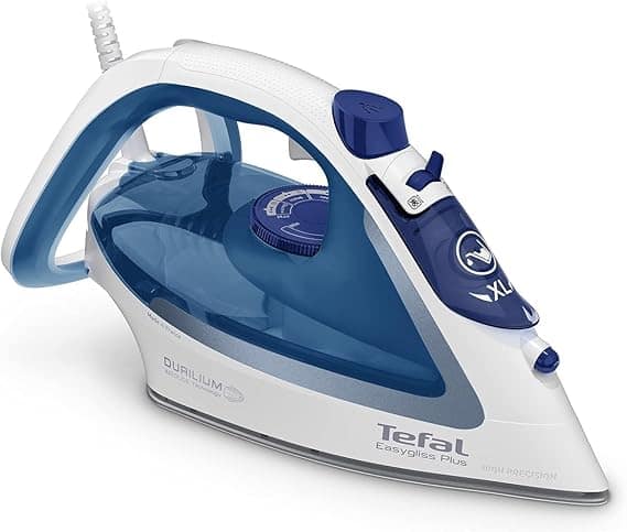 Tefal Steam Iron, Anti-limescale System, Steam Output, 2700Watts, White & Blue
