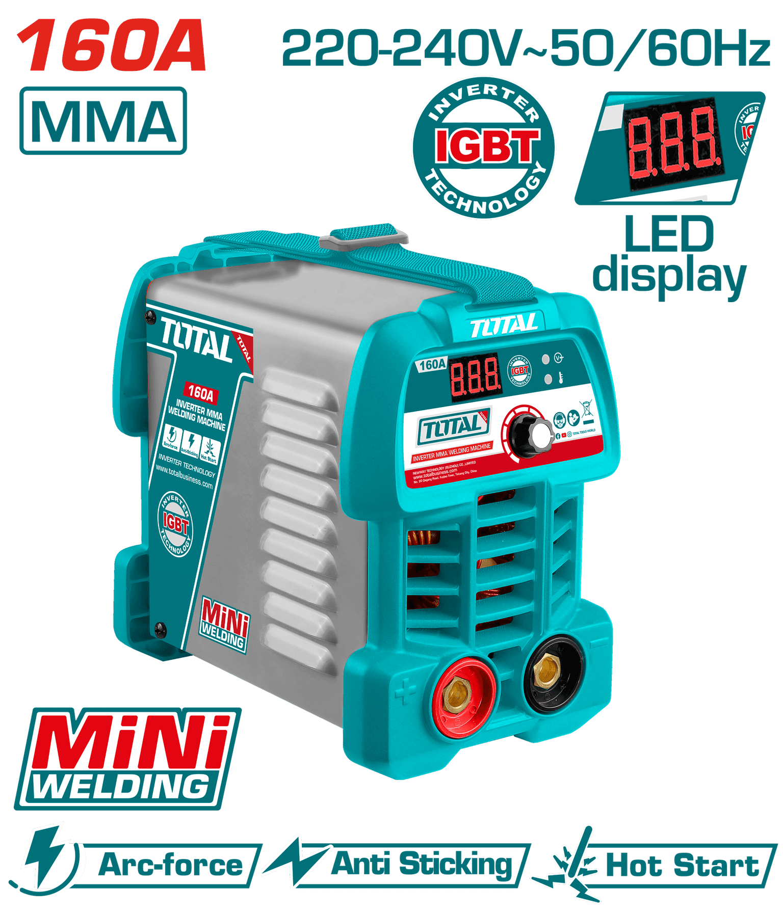 ماكينة لحام انفرتر MMA 160 أمبير - IGBT